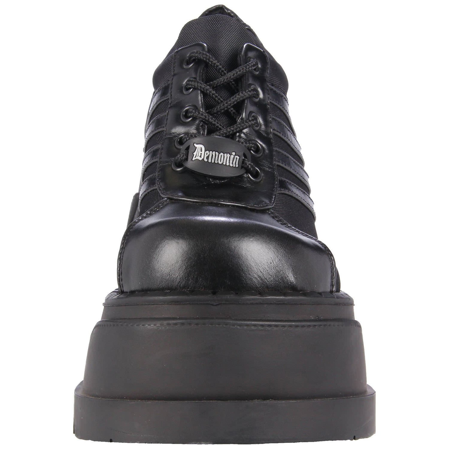 DEMONIA STOMP-08 BLACK CHUNKY PLATFORM GOTH SHOES – Shoecup.com