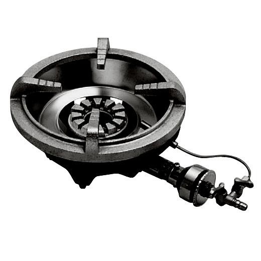 鋳物コンロ フラッシュバーナー 平型五徳 FG-1 LPガス - 調理器具のSHOKUBI