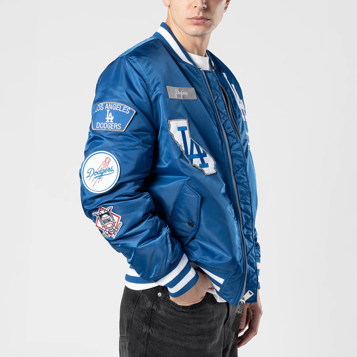Los Angeles Dodgers Alpha Bomber Jacket -Mens – ShopWSS