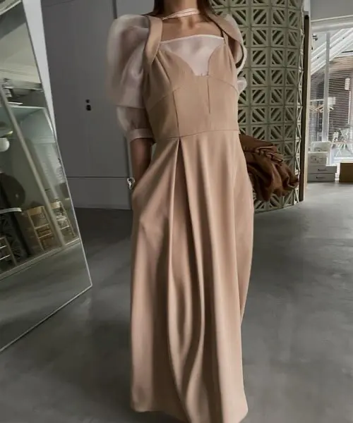 Mサイズ】CLIONE SLEEVE DRESS Ameri VINTAGE（アメリヴィンテージ）の