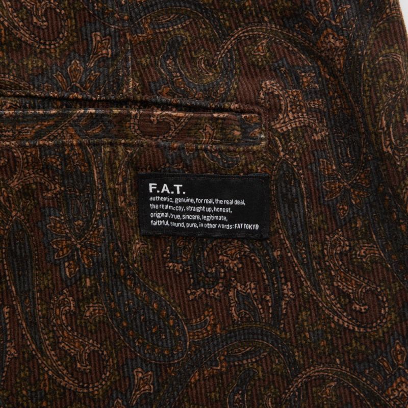 正規取扱店】F.A.T. (FAT エフエイティー) BAGGYSLEY ペイズリー
