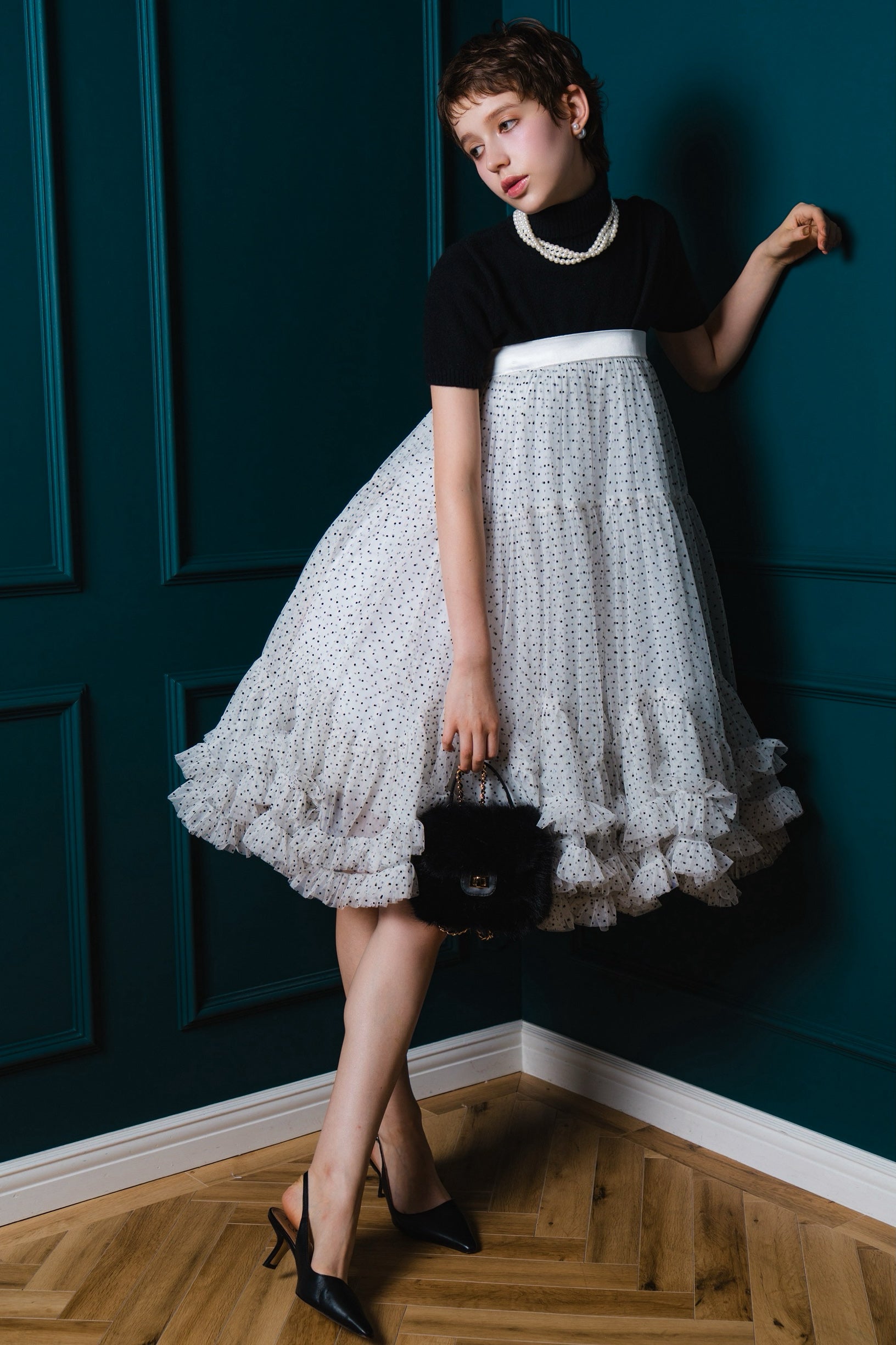 2way dot bloom skirt – shéller / シェリエ