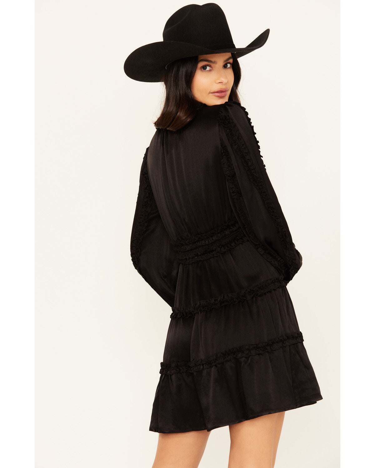 Shyanne Women's Long Sleeve Ruffle Mini Dress | Sheplers