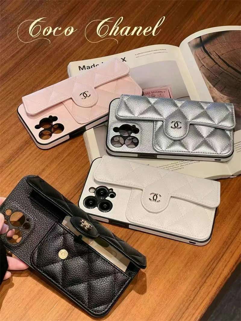 シャネル iphone16/16pro ケース ショルダー チェーン chanel