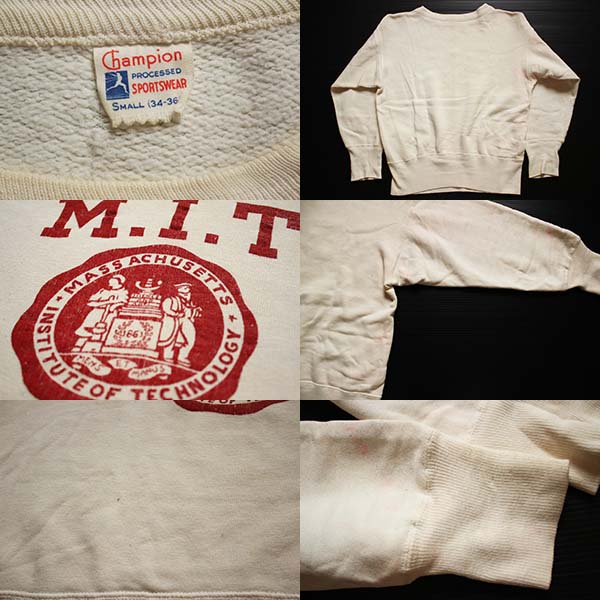 50s Championチャンピオン ランタグ M.I.T. スウェット S - Sixpacjoe