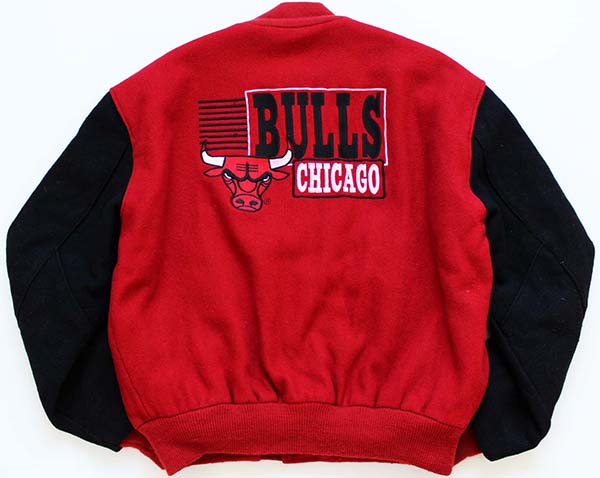 90s USA製 DeLONGデロング BULLS シカゴ ブルズ メルトン ウール