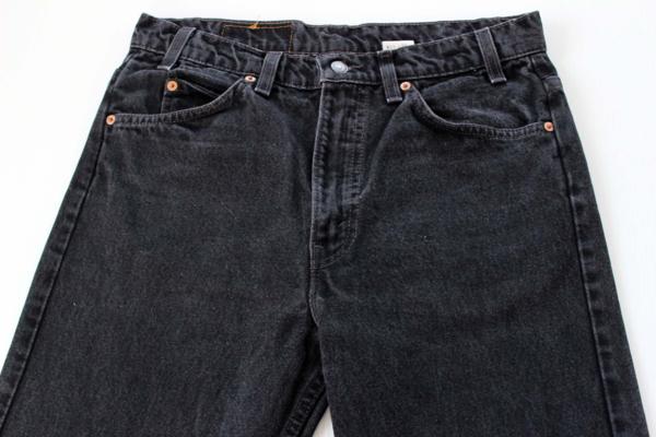 90s USA製 Levi'sリーバイス 517 ブラック デニムパンツ w33 L32