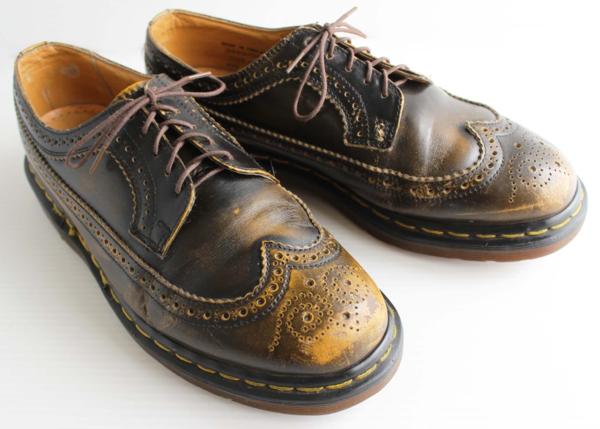 英国製 DR.MARTENSドクターマーチン ウイングチップ レザーシューズ