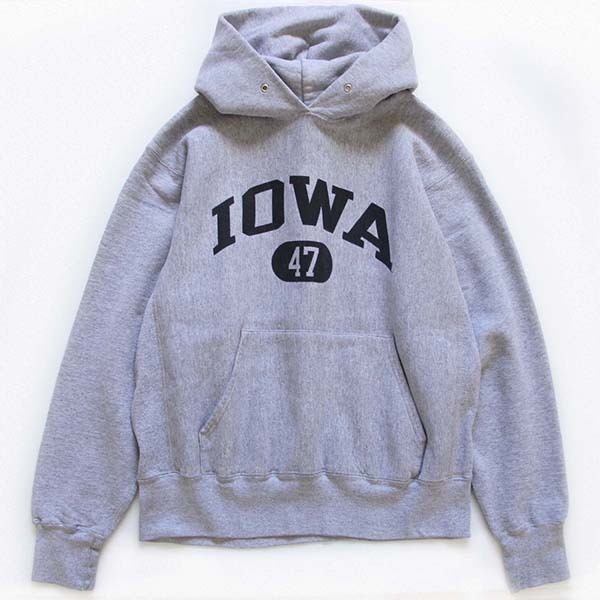 90s USA製 The Cotton Exchange IOWA 47 リバースウィーブ スウェット