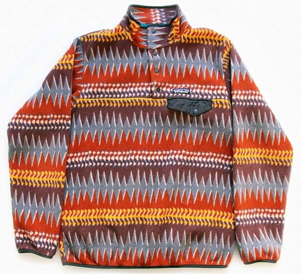 patagoniaパタゴニア ミネハハ 総柄 シンチラ フリース スナップT M