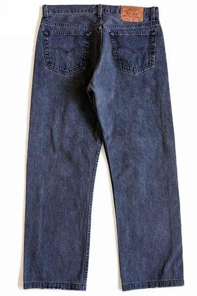 90s USA製 Levi'sリーバイス 501 先染め ブラック デニムパンツ w33