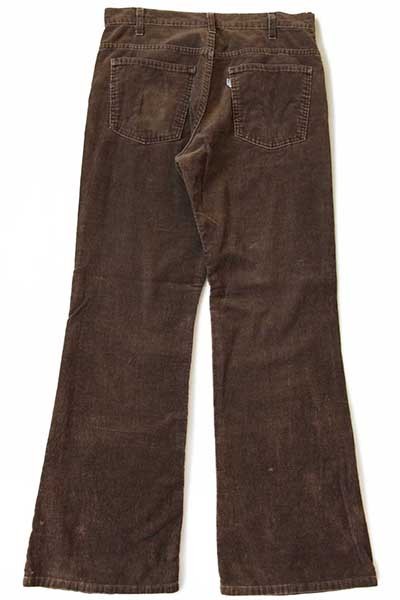 70s USA製 Levi'sリーバイス 646 コーデュロイパンツ 焦げ茶 w33 L31