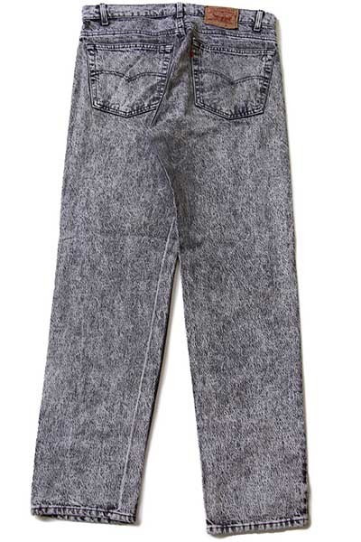 80s USA製 Levi'sリーバイス 505 ケミカルウォッシュ ブラック デニム