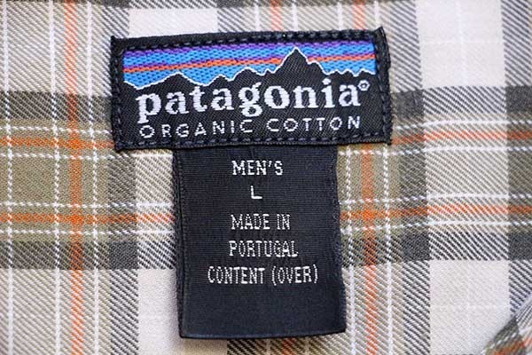 90s ポルトガル製 patagoniaパタゴニア タータンチェック オーガニック