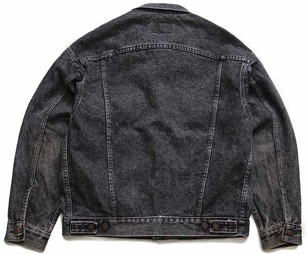 80s USA製 Levi'sリーバイス 70507 先染め ブラック デニムジャケット