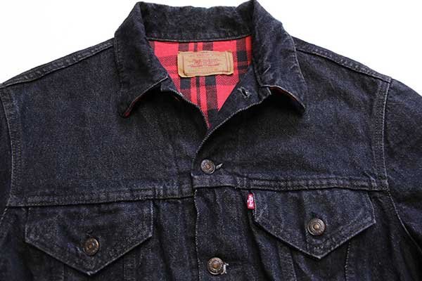 80s USA製 Levi'sリーバイス 70411 チェック ネルライナー 先染め
