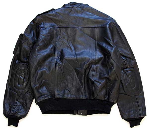 80s YAMAHAヤマハ キルティングライナー レザージャケット 黒 46