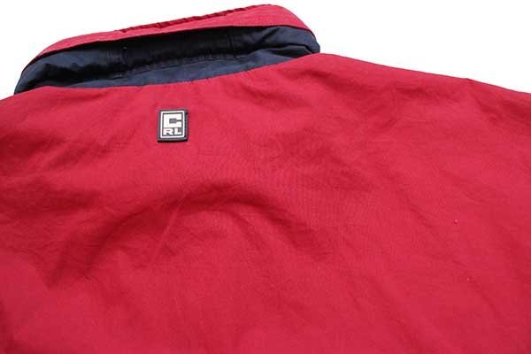 00s CHAPS ラルフローレン ハーフジップ プルオーバー ジャケット 濃赤