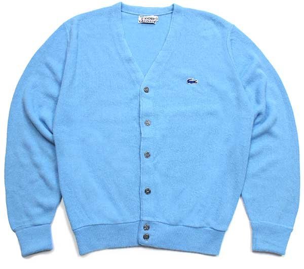 70s IZOD LACOSTE ラコステ ワンポイント パール編み アクリルニット