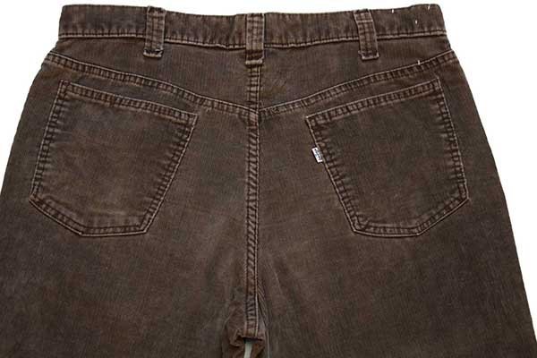 70s Levi'sリーバイス 547 コーデュロイパンツ 茶 w36☆フレア