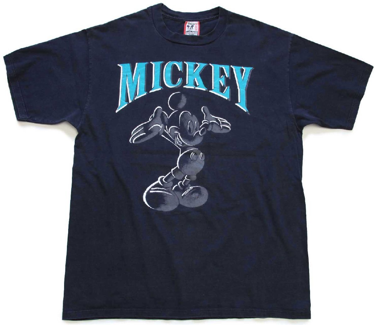 90s USA製 Disneyディズニー MICKEY ミッキー マウス コットンTシャツ