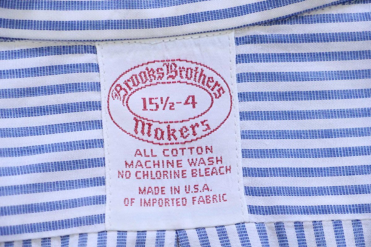 80s USA製 Brooks Brothersブルックスブラザーズ Makers ストライプ