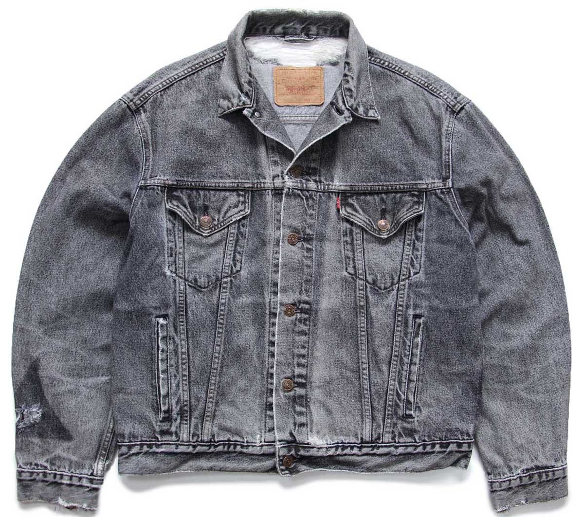 90s Levi'sリーバイス 70503 先染め ブラック デニムジャケット 4