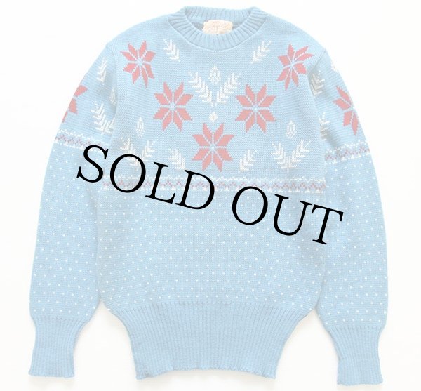 50s Jersild 雪柄 ジャガード ウールニット セーター - Sixpacjoe Web Shop