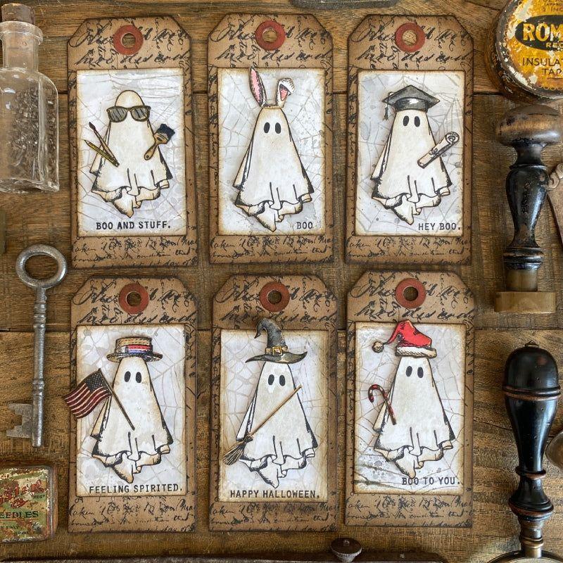 Tim Holtz Mini Bird Crazy and Things Stamps with Simon Says Stamp Mini