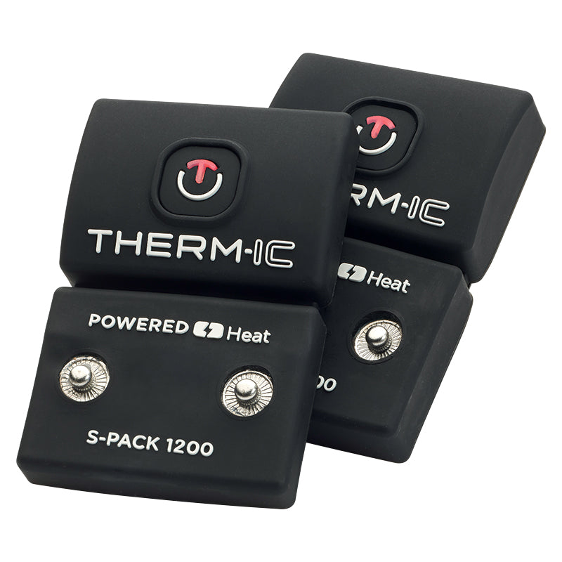Set of 2 S-Pack 1200 long-life batteries for Therm-ic socks