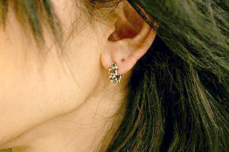 F.A.L FAL(エフエーエル) ピエロ スカル シルバー ピアスを販売。商品