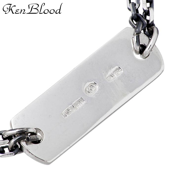 KEN BLOOD(ケンブラッド) シルバー ブレスレット ルビー メンズ
