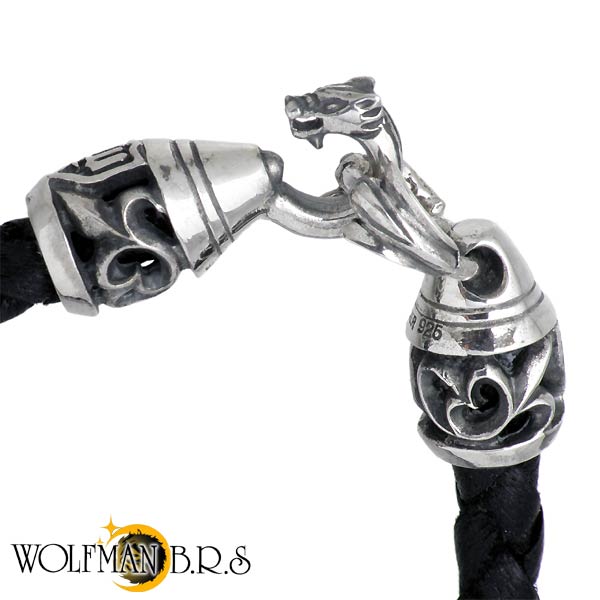 WOLFMAN B.R.S(ウルフマンB.R.S) ウルフヘッド チャーム レザー