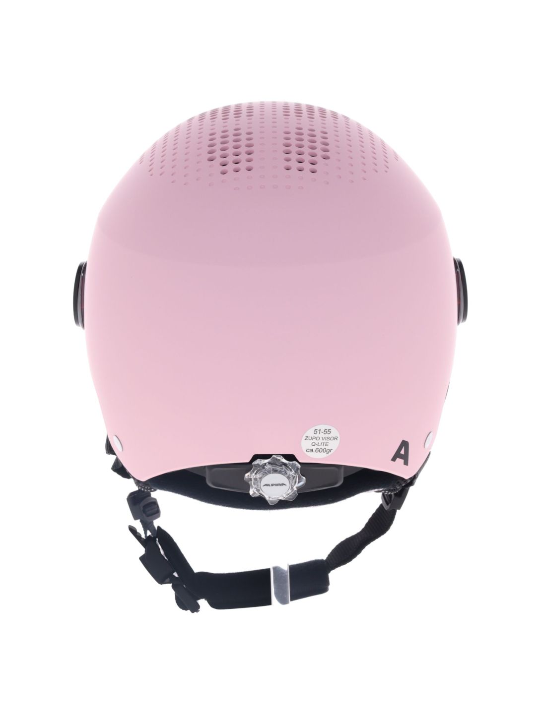 Alpina, Zupo Visor Q-Lite ski helmet with visor kids Rose Matt