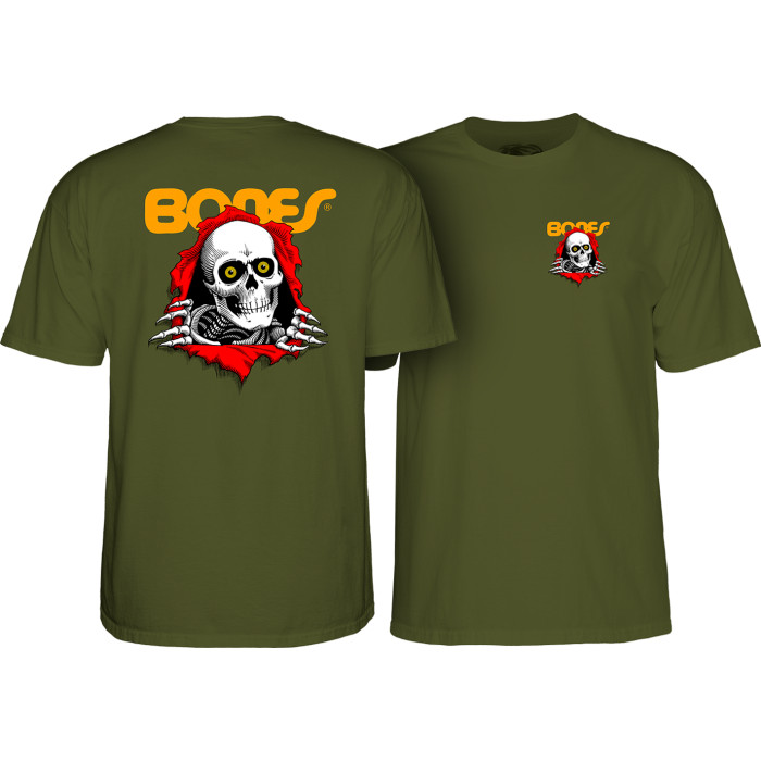 Powell Peralta Ripper T-Shirt Military Green - Skate One