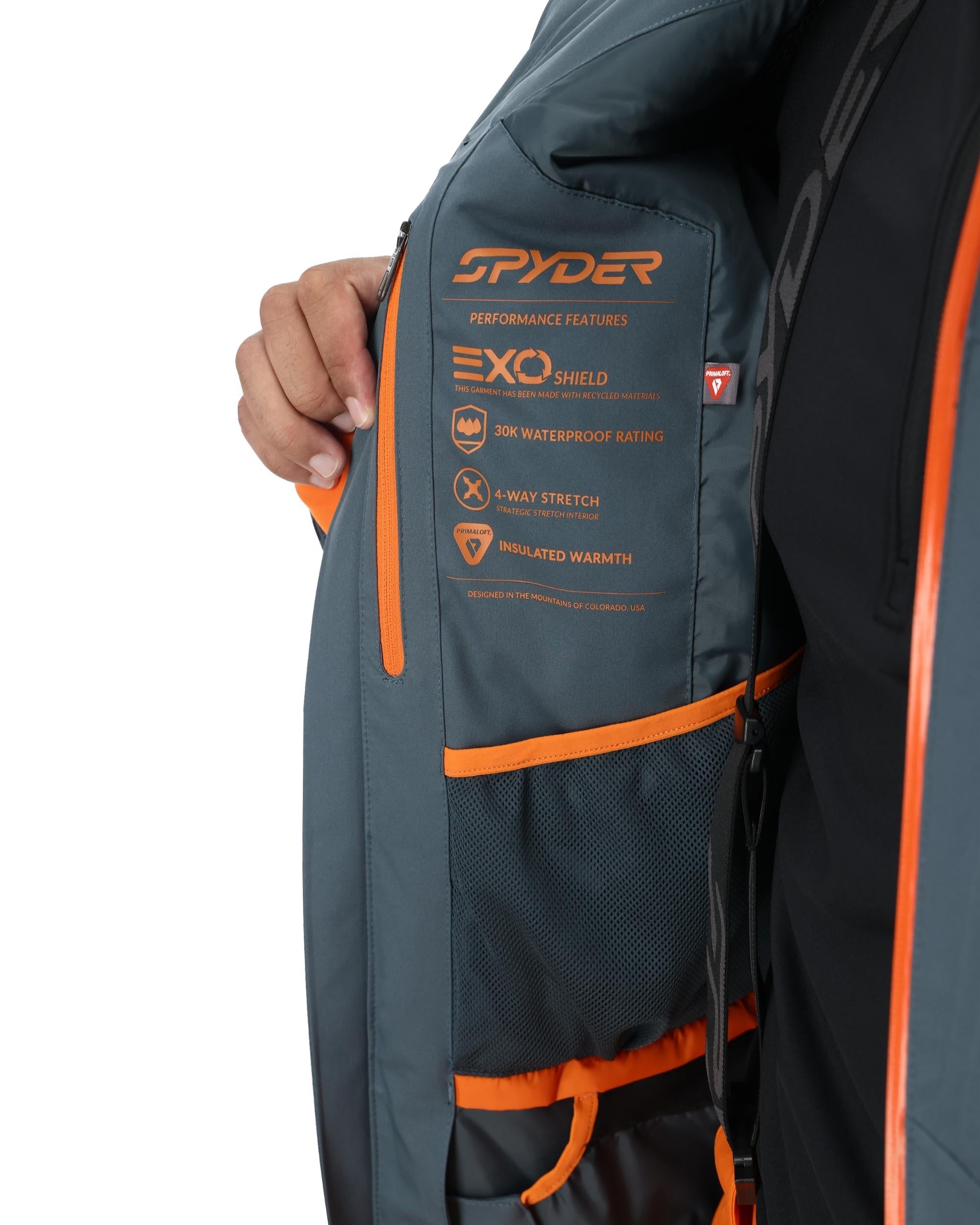 Mens Leader Jacket - Slate Blue – Spyder