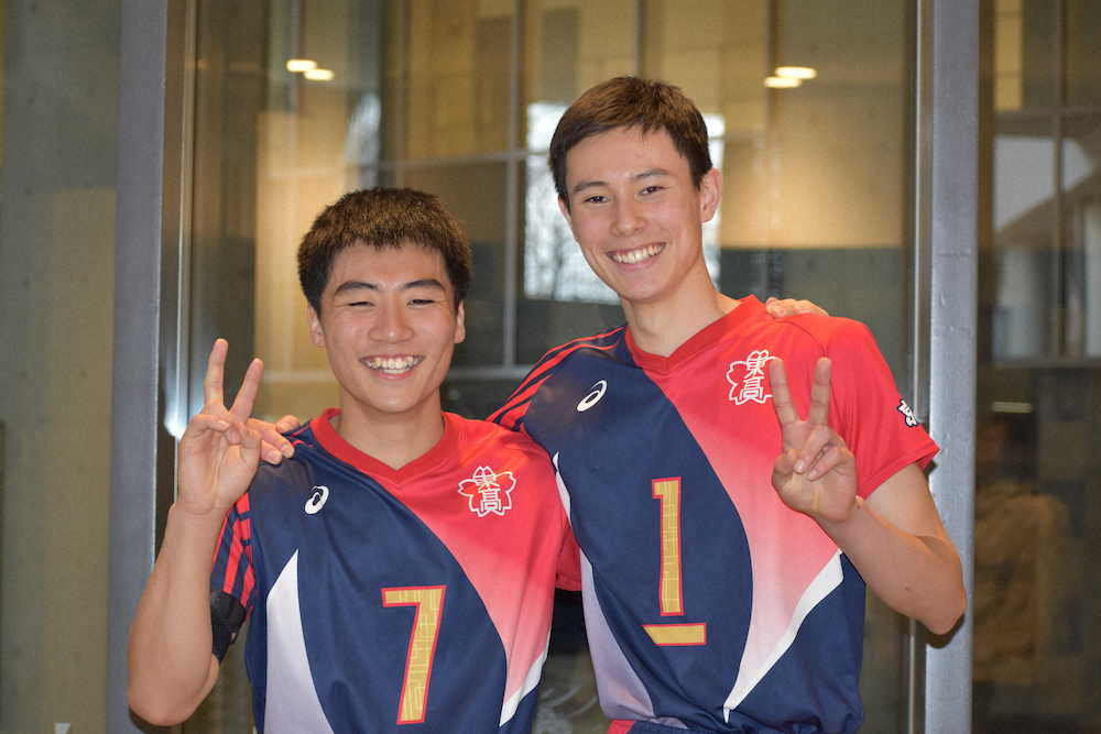 春高バレー男子 東山、初優勝に導いた3年コンビの“あうんの呼吸