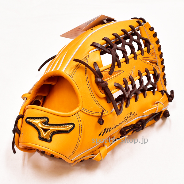 Mizuno Pro オレンジ レザーグローブ Mizuno Pro 軟式用レザーグローブ