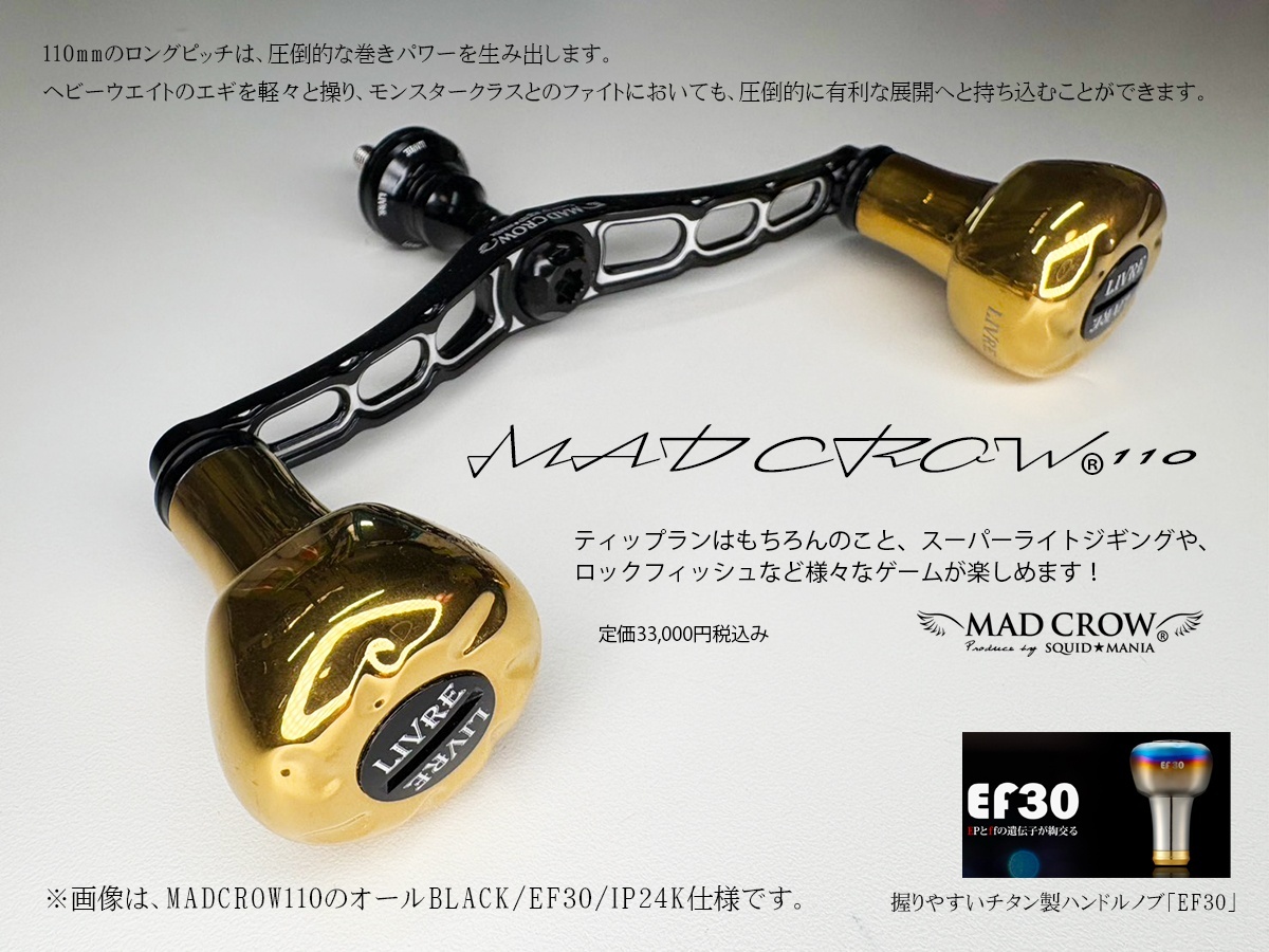 MAD CROW 110 / FE30 / IP24K仕様 - エギングショップ SQUID MANIA