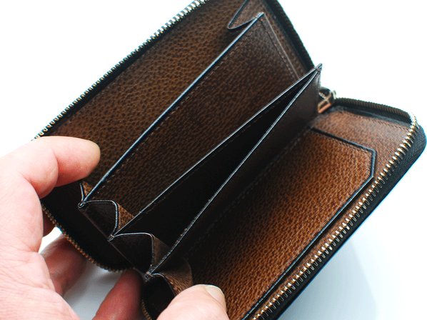 SHORT ZIP WALLET/BLACK/foot the coacher（フットザコーチャー
