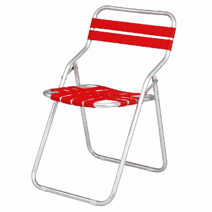 ガーデンチェア アルミ赤 ｜山王スペース＆レンタル