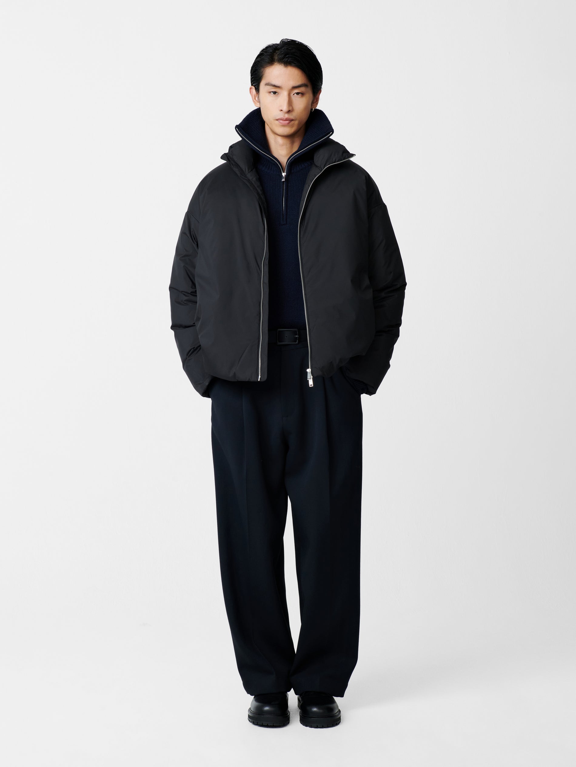 Loft Down Jacket in Black | Quilted Jacket | Studio Nicholson