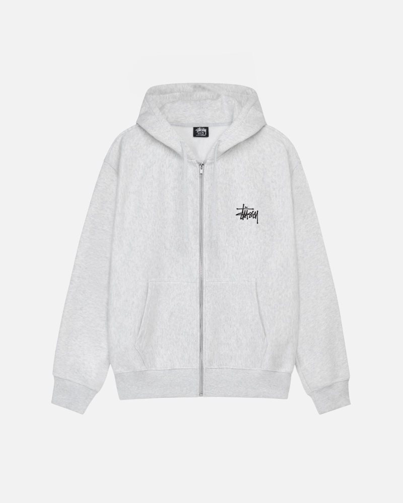 Stussy Basic Stüssy Zip パーカー グレー 日本 新作 | Stussy Japan