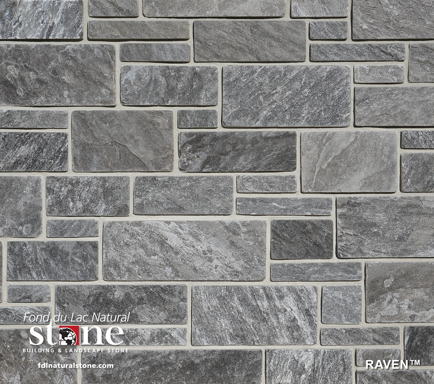 Stonerox Raven natural stone veneer | Stylish Fireplaces