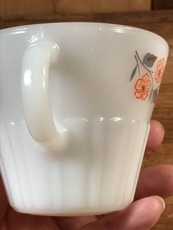 Termocrisa Flower Milk Glass Mug ミルクガラス ビンテージ