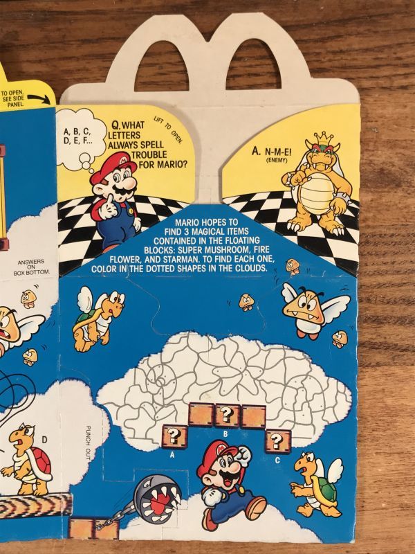 McDonald's “Super Mario Bros. 3” Happy Meal Box マクドナルド