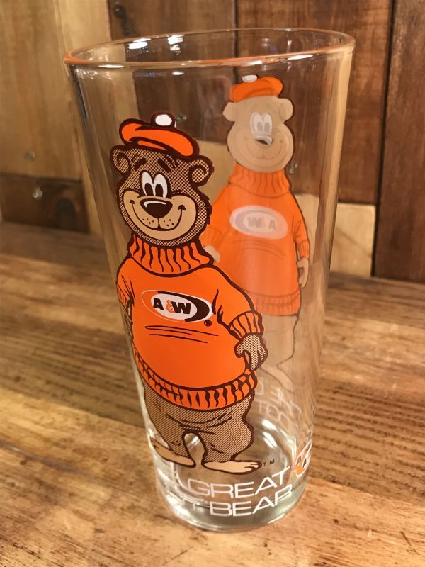 The Great Root Bear A&W Bear Glass エーアンドダブリューベア