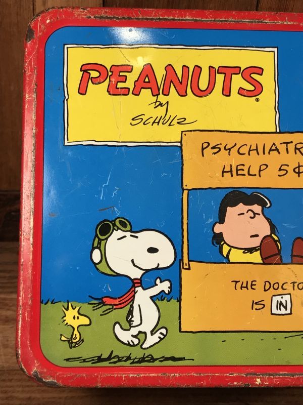 Thermos Peanuts Snoopy Metal Lunch Box スヌーピー ビンテージ