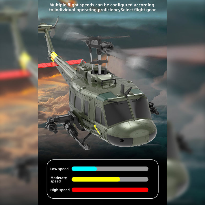 RC ERA C032 UH-1 Huey RTF 2.4G 6CH Flybarless 1/48 RC Helicopter Model