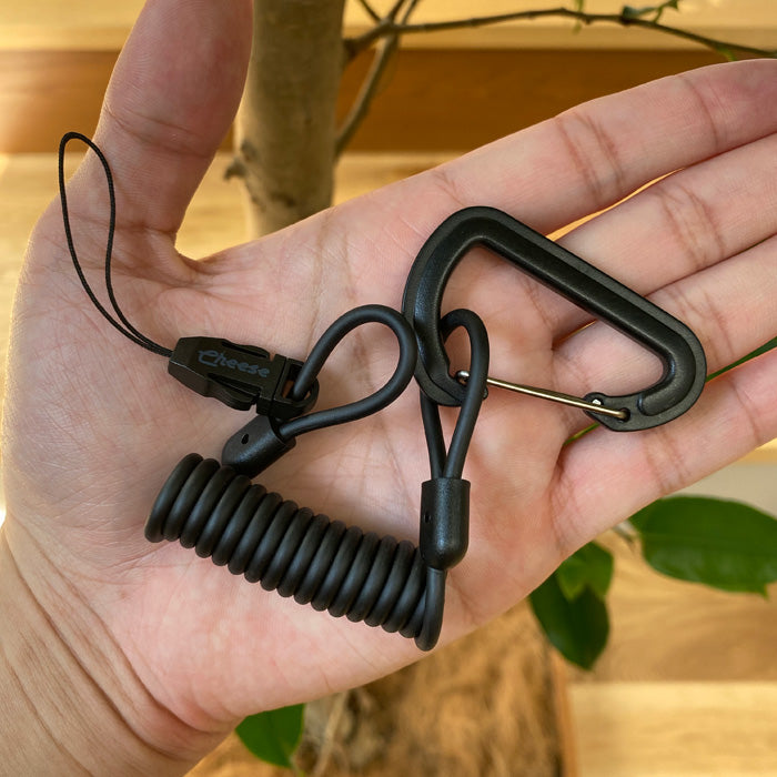Cheese Coil Strap カラビナ付きコイルストラップ｜Hamee【アウトドア